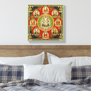 Vintage Tibetan Tantric Buddhism Buddha Mandala Canvas Print
