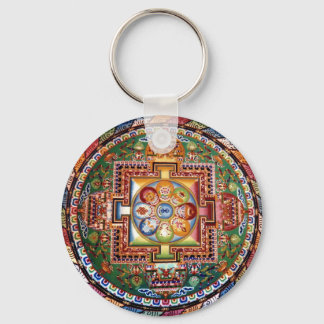 Vintage Tibetan Tantric Buddhism Mandala Keychain