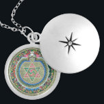 Vintage Tibetan Tantric Buddhism Mandala Thangka Locket Necklace<br><div class="desc">Vintage Tibetan Tantric Buddhism Mandala Thangka Painting of exquisite beauty and profundity is on this necklace pendant jewelry. A meaningful jewelry piece gift to invoke positive energy,  equilibrium,  balance and good luck,  for both women and men. Rare and unique!</div>