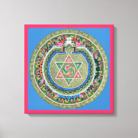Vintage Tibetan Tantric Buddhism Mandala Wall Deco
