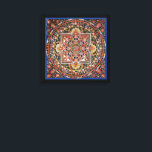 Vintage Tibetan Tantric Buddhism Mandala Wall Deco Canvas Print<br><div class="desc">Vintage Tibetan Tantric Buddhism Mandala Design. Makes a beautiful,  meaningful,  blissful gift for buddhists. You can customize the background color(black) to whatever color you like.</div>