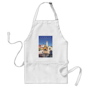 Vintage Ticino Tessin Canton Switzerland Adult Apron
