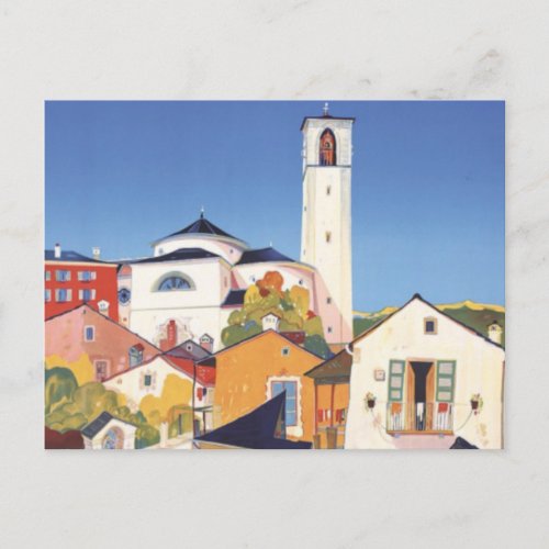Vintage Ticino Tessin Canton Switzerland Postcard