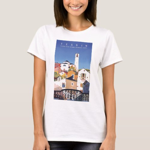 Vintage Ticino Tessin Canton Switzerland T_Shirt