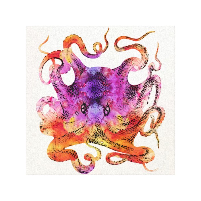 tie dye mood octopus
