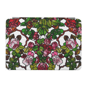 Vintage Tiffany Stained Glass Pink and red Roses iPad Mini Cover