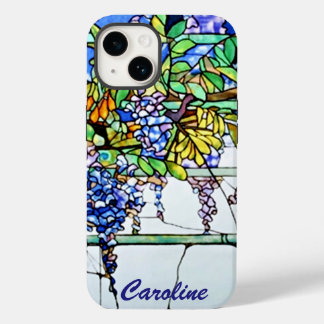 Vintage Tiffany Stained Glass Wisteria Floral Art Case-Mate iPhone 14 Case