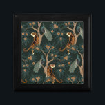 Vintage tiger and peacock gift box<br><div class="desc">Vintage tiger and peacock</div>