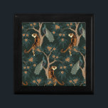 Vintage tiger and peacock gift box<br><div class="desc">Vintage tiger and peacock</div>