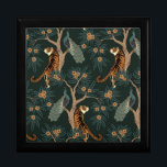 Vintage tiger and peacock gift box<br><div class="desc">Vintage tiger and peacock</div>