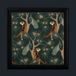 Vintage tiger and peacock gift box<br><div class="desc">Vintage tiger and peacock</div>