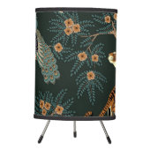 Vintage tiger and peacock lamp (Front)