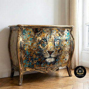 Vintage Tiger Decoupage  Tissue Paper