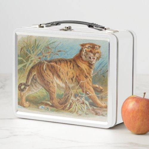 Vintage Tiger Metal Lunch Box