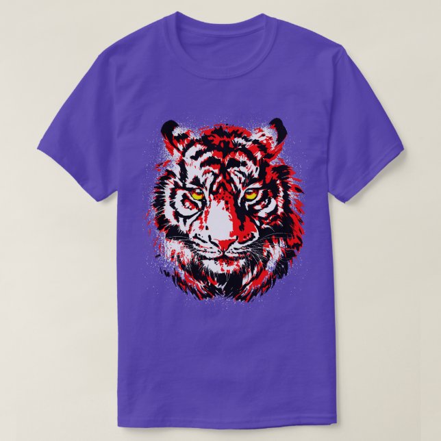 Vintage Tiger Retro Tiger Red Tiger T-Shirt (Design Front)