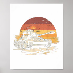 Vintage Tiger Tank World War Ii Poster