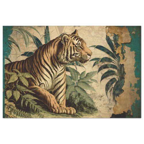 Vintage Tiger  Tissue Paper