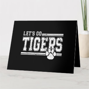 Vintage Tigers School Sports Name Retro Card