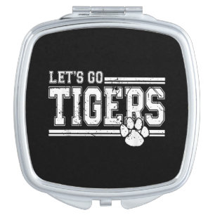 Vintage Tigers School Sports Name Retro Compact Mirror
