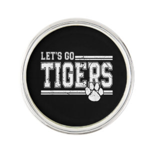 Vintage Tigers School Sports Name Retro Lapel Pin