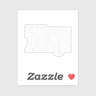 Vintage Tigers School Sports Name Retro Sticker