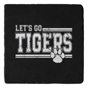 Vintage Tigers School Sports Name Retro Trivet