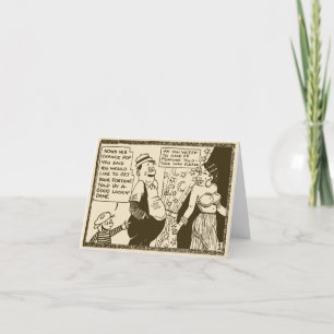 Vintage “Tijuana Bible” Folded Note Card