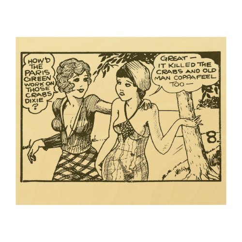 Vintage Tijuana Bible  Wood Wall Art