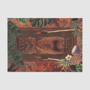 Vintage Tiki Aloha Hawaiian Luau Birthday Party Tissue Paper