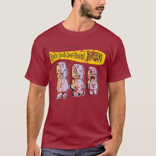 Vintage Tiki Bar Kon_Tiki T_Shirt