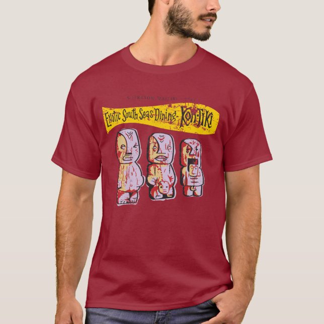 Vintage Tiki Bar Kon-Tiki T-Shirt (Front)