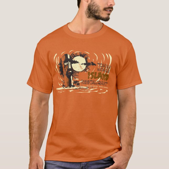 Vintage Tiki Bar Tommy Wong's Island T-Shirt (Front)