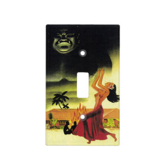 Vintage Tiki Menu Light Switch Cover