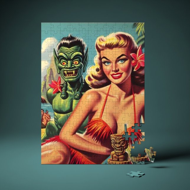 Vintage Tiki Pin Up Jigsaw Puzzle (Creator Uploaded)