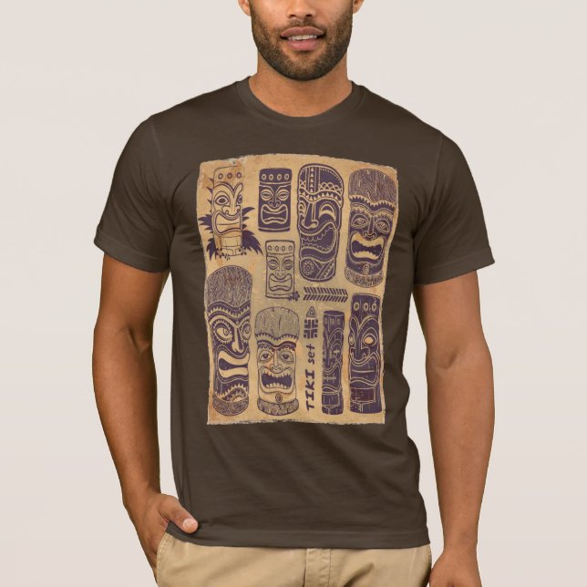 Vintage Tiki Set T-Shirt (Front)