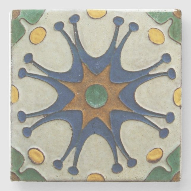 Vintage Tile Stone Coaster (Front)