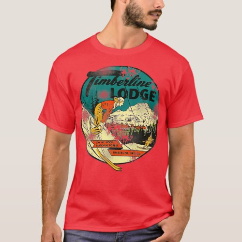 Vintage Timberline Lodge Mt Hood T_Shirt