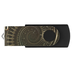 Vintage Time Machine Flash Drive