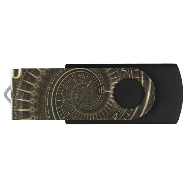 Vintage Time Machine Flash Drive (Back)