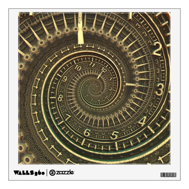 Vintage Time Machine Wall Decal (Front)