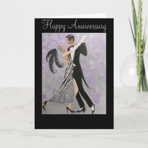 Vintage Timeless Love anniversary card