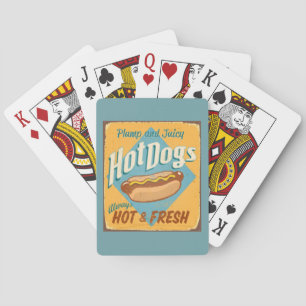 Vintage tin sign - Hot Dogs Poker Cards