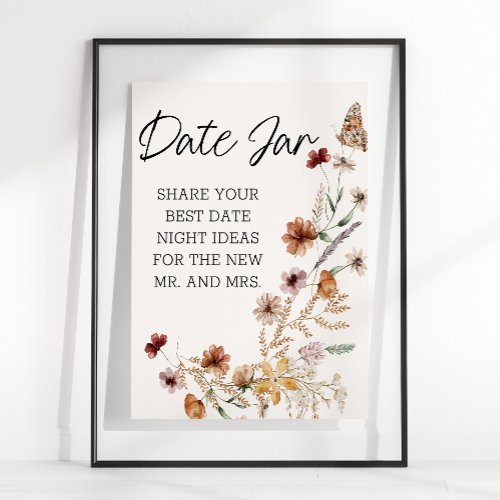 Vintage Tiny Floral Blooms Date Night Poster