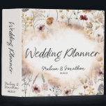 Vintage Tiny Floral Blooms Wedding Planner 3 Ring Binder<br><div class="desc">Tiny blooms vintage collection.  Watercolor botanical,  tender and absolutely tiny watercolor flowers.  Matching items to complete your event collection are available in our Zazzle store!</div>