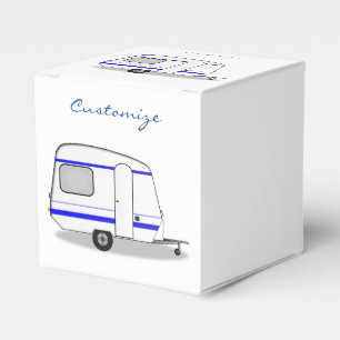 Vintage tiny trailer caravan Thunder_Cove Favor Boxes