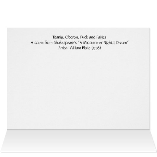 Vintage - Titania, Oberon & Puck, (Inside Horizontal (Top))