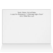 Vintage - Titania, Oberon & Puck, Cards (Inside Horizontal (Top))