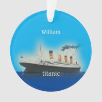 Vintage Titanic Ocean Liner Kids Ship Ornament
