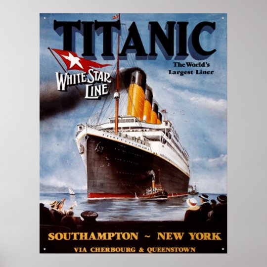 Vintage TITANIC POSTER | Zazzle.com