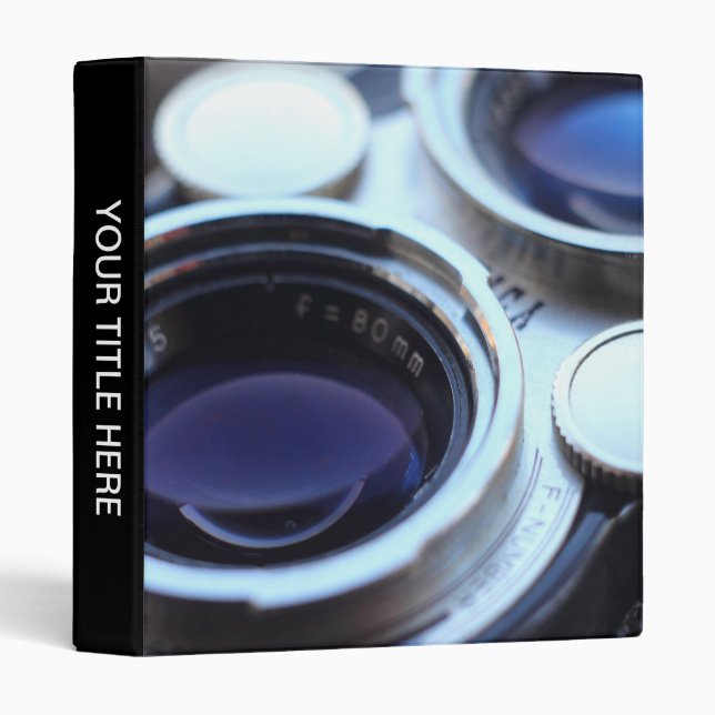 Vintage TLR Camera Binder (Front/Spine)